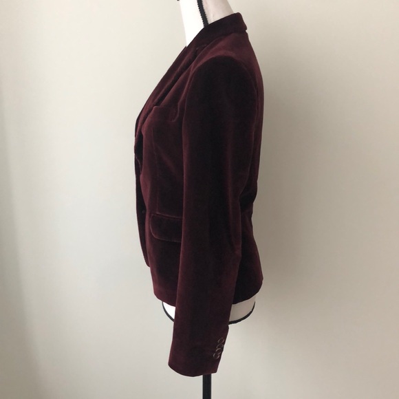 Tagliatore Burgundy Velvet Blazer - Picture 2 of 7